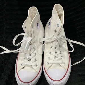 Converse White High-Top Sneakers